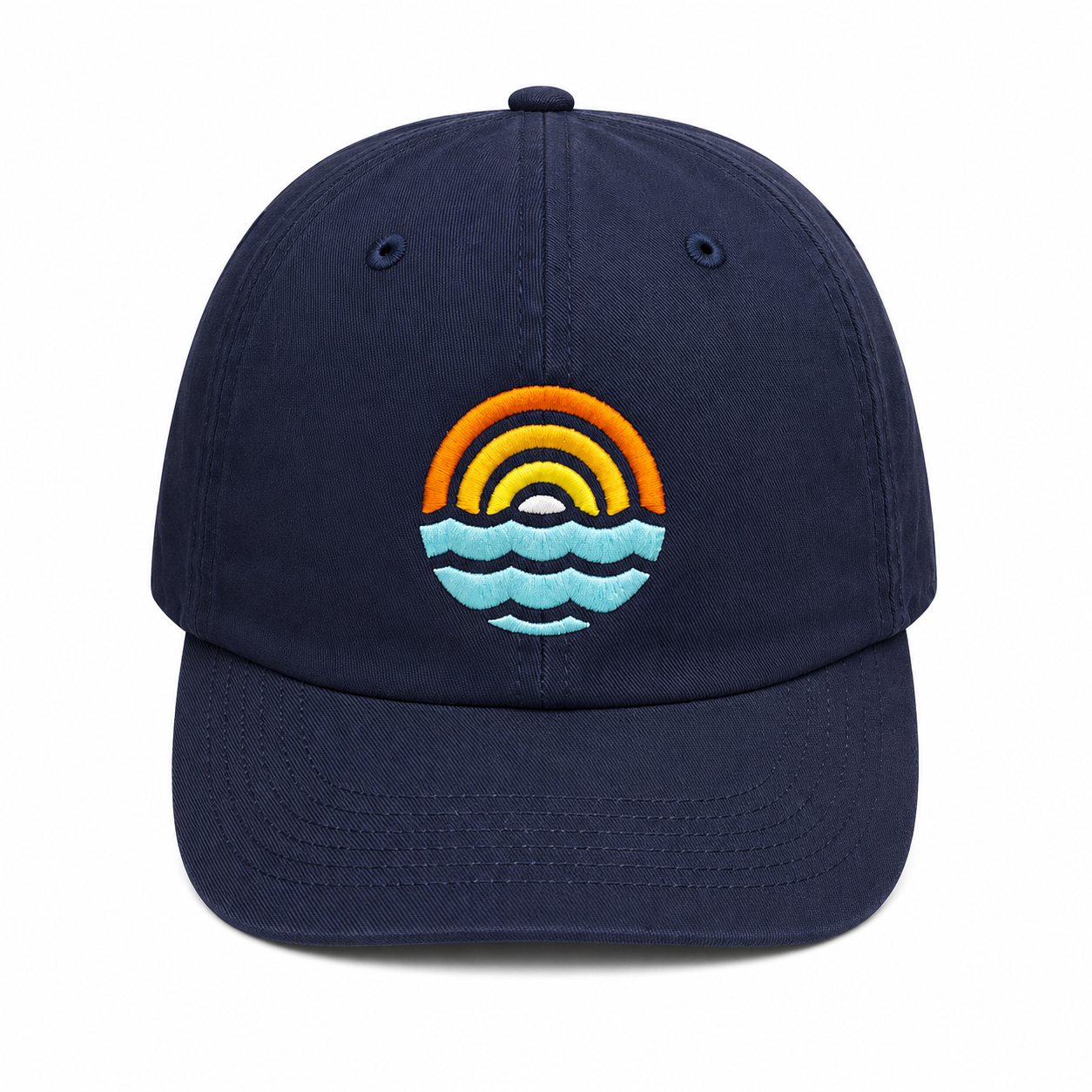 Navy Blue Sunset sessions twill matching parent or adult and kids children's baseball hat cap