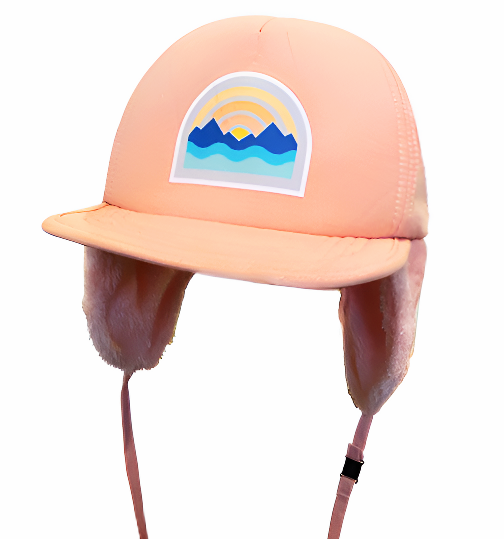 Big Sur Ear Muff Fleece Lined Frosted Pink Sands Winter Hat