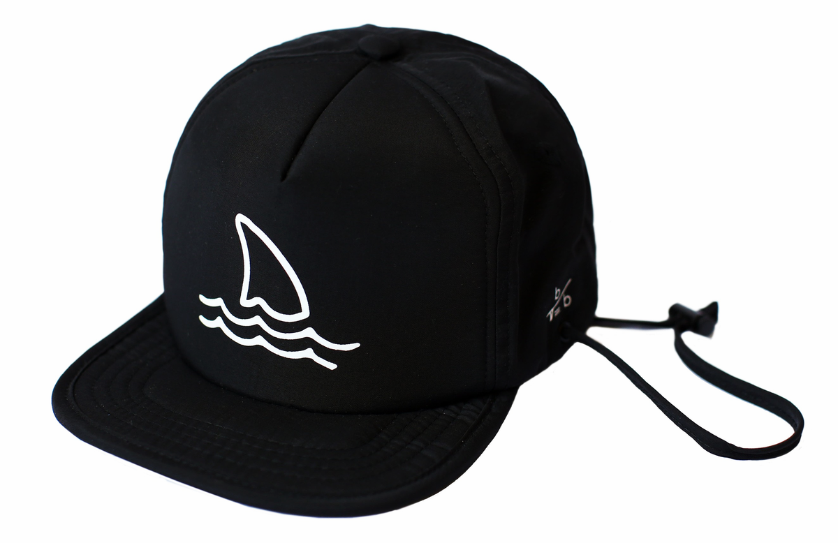 Shark Fin Driftwood Black Kids Secure Chin Strap Sun Hat Nylon Shark Fin Driftwood Black Kids Secure Chin Strap Sun Hat Nylon