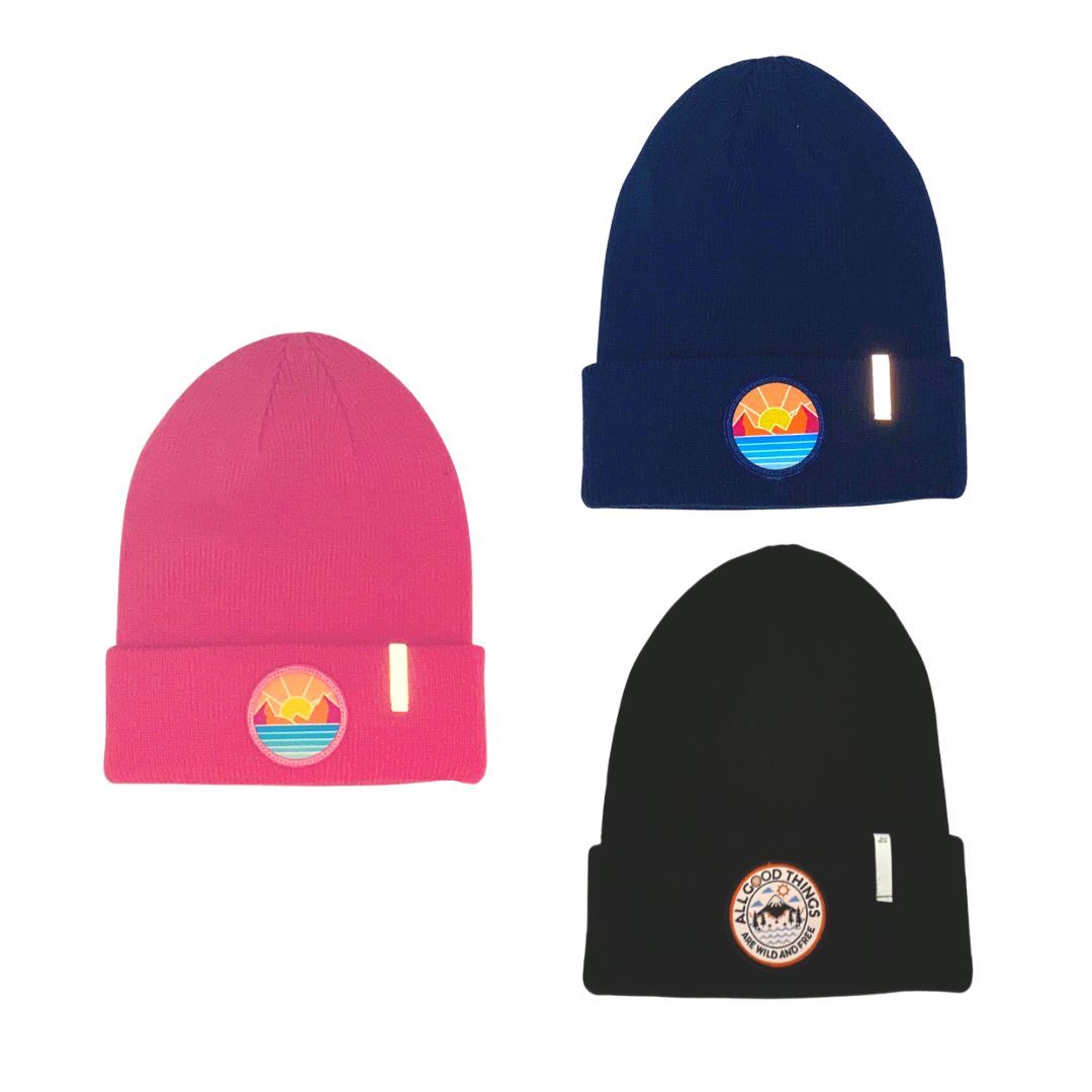 Beanie Bundle With Safety Reflective Feature- 3 Pack